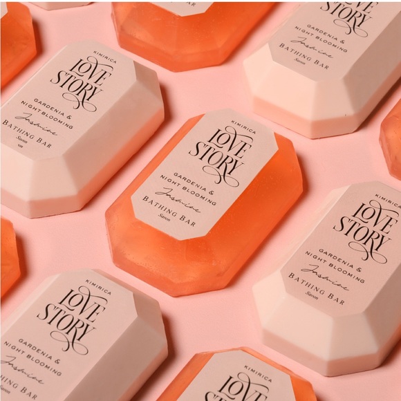 Kimirica Love Story handmade bathing soap bar gift box - pack of two - Picture 5 of 10